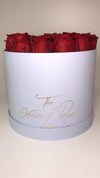 Eternal Rose Hatbox - Blue - The House of Roses London