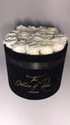 Eternal Rose Hatbox - Suede Black - The House of Roses London
