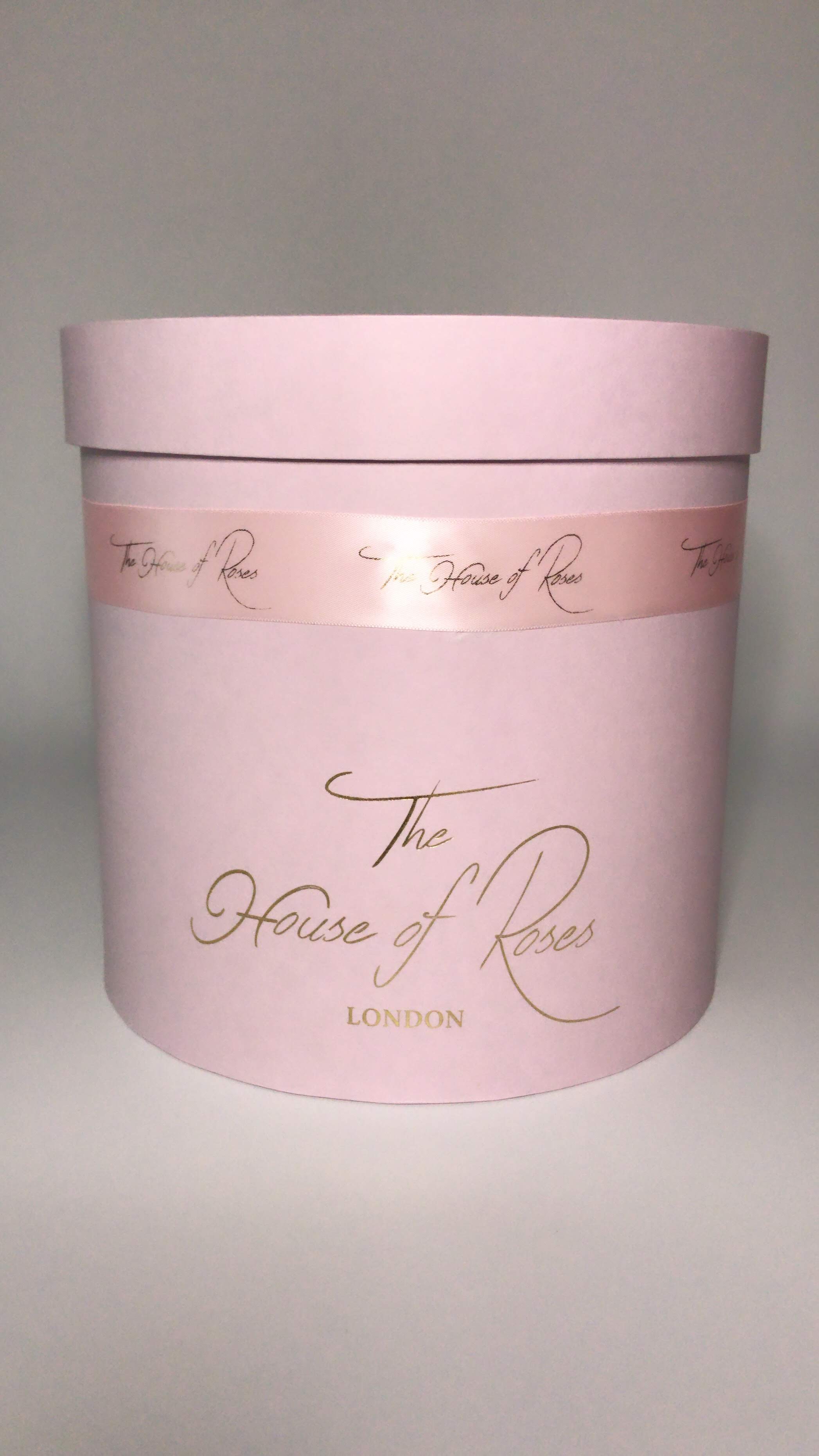 Eternal Rose Hatbox - Pink - The House of Roses London
