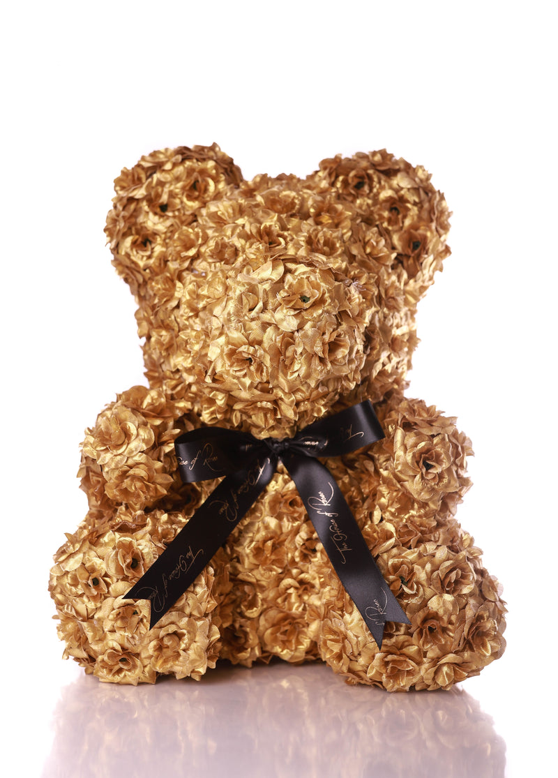 Exclusive Gold Rose Bear (40cm)
