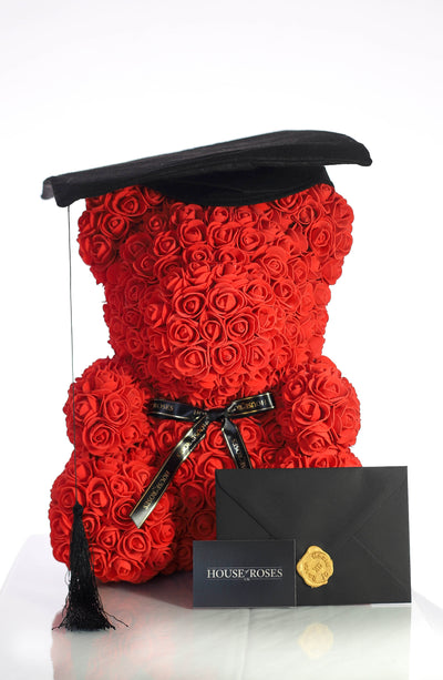 Graduation Hat For 40CM Rose Bear