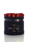 Eternal Rose Hatbox - Suede Black - The House of Roses London
