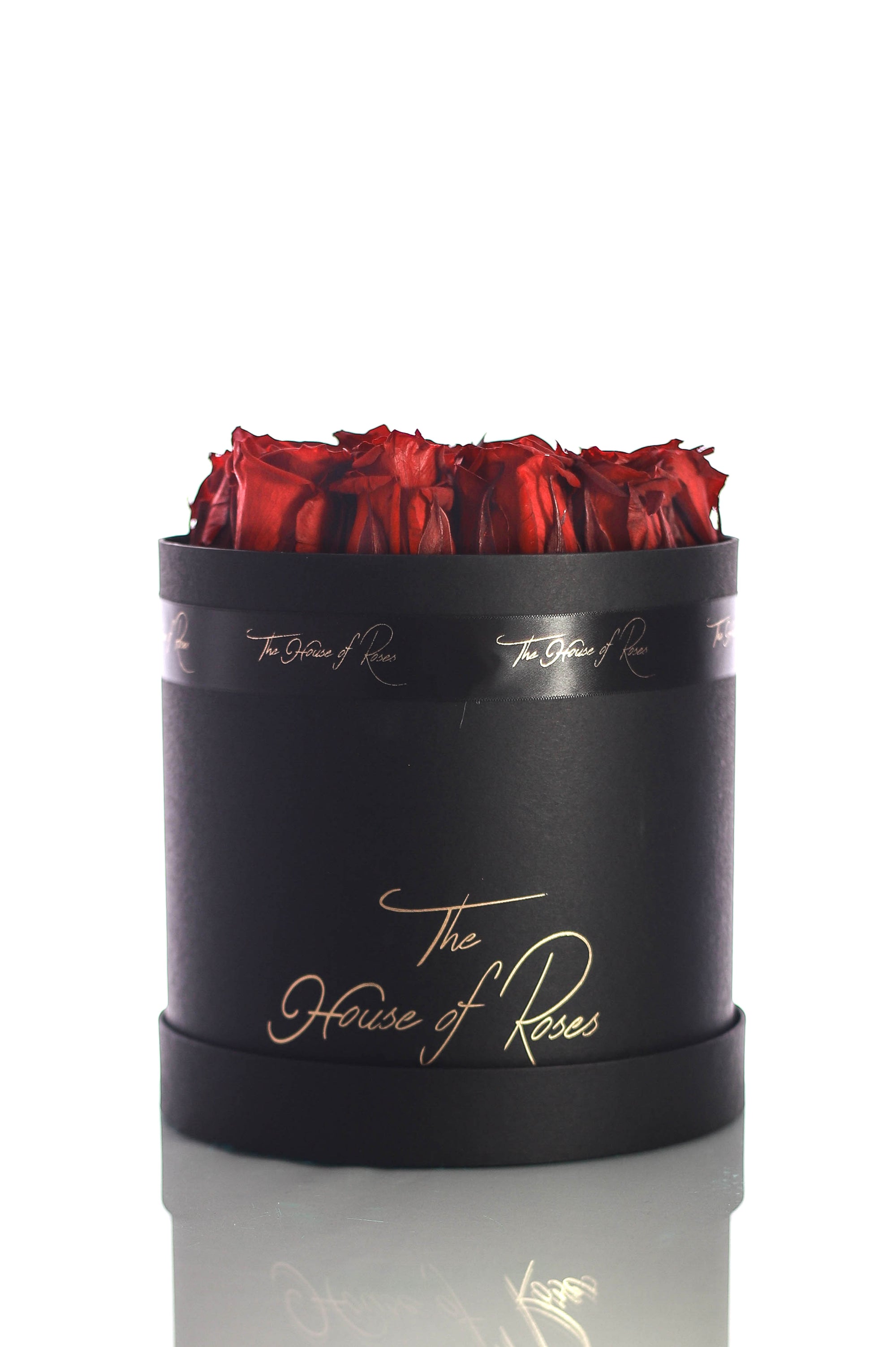 Eternal Rose Hatbox - Black - The House of Roses London