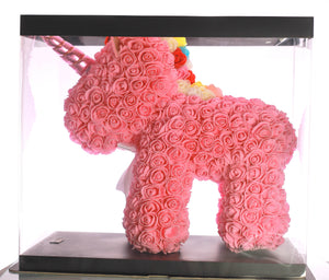 Pink Rose Unicorn Bear