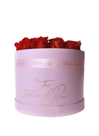 Eternal Rose Hatbox - Pink - The House of Roses London