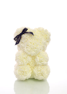 White Rose Bear (25cm)