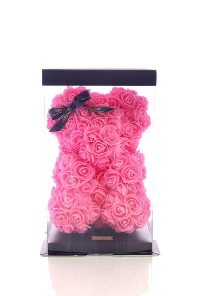 Pink Rose Bear (25cm)