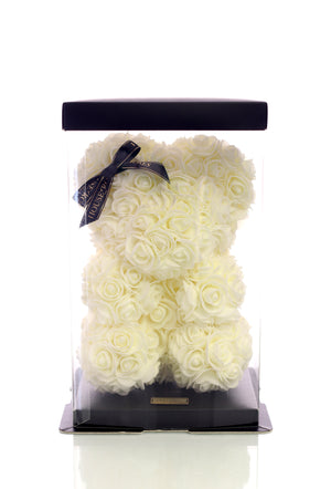 White Rose Bear (25cm)