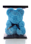 Blue Rose Bear (40cm)